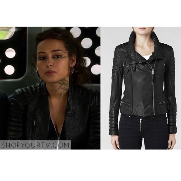 Allsaints Steine Leather Biker Jacket - Picture 6 of 13